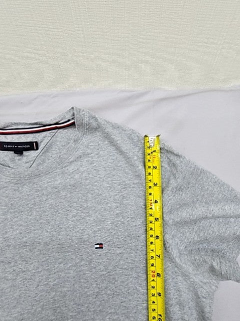 Tommy Hilfiger Men's Grey Logo Crewneck T-Shirt XL MW0MW11465