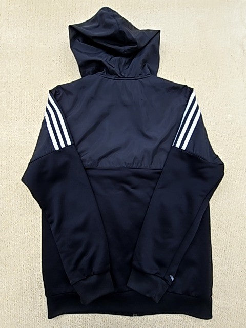 Adidas Originals Men's Black Jacket – Size S, Full Zip, Hooded