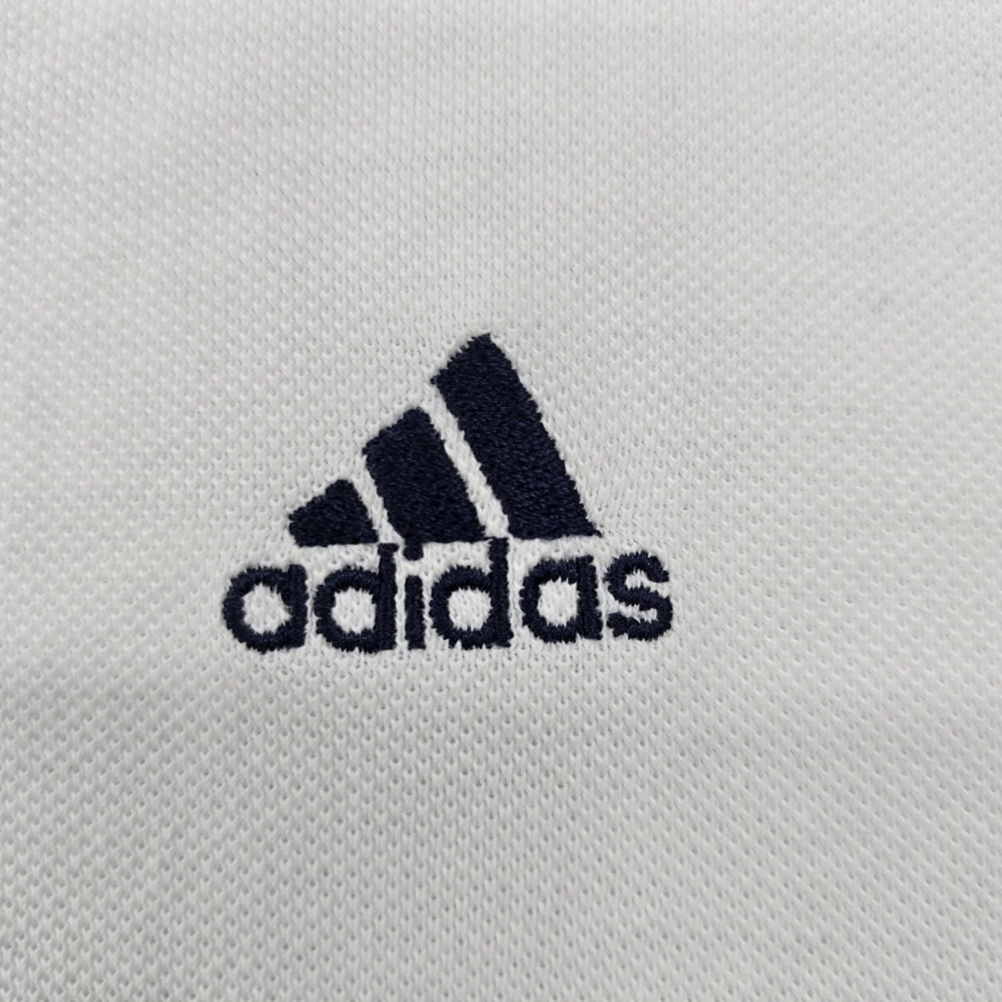 Adidas Men's White Stripe Polo Shirt Short Sleeve XL