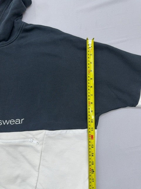 Nike Men's Black/White Color Block Pullover Hoodie Size M