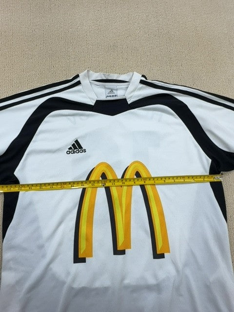Adidas Men's White Soccer Jersey Size L Regular Thailand