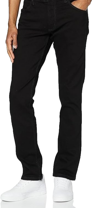 Wrangler Mens Bryson Jeans Black Relaxed Straight Fit Size 30 Denim
