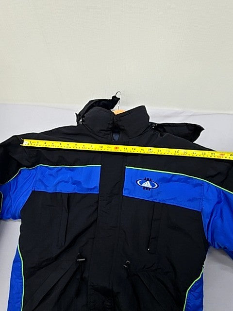 Adidas Unisex XXL Blue/Black Hooded Nylon Jacket