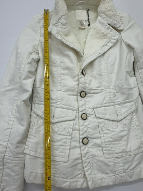 Diesel Women White Coat size M product image 5