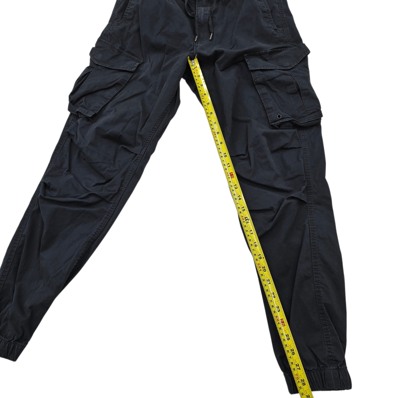 Jack & Jones Men Black Pants size S product image 7
