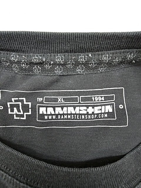 Rammstein Men's Black Concert T-Shirt XL 2013 Cotton Crewneck