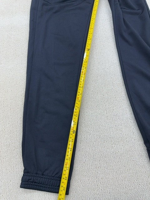 Puma Men's Black Track Pants T7 Size M Zip Pockets Relaxed Fit
