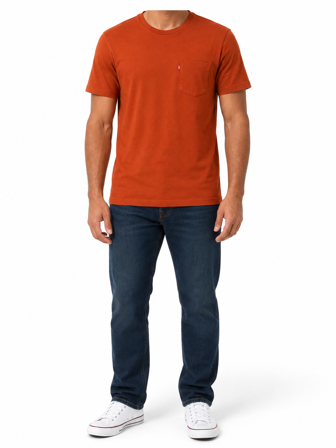 Levi's Men Orange T-Shirt size S product image 1
