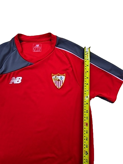 New Balance Men's Red Sevilla FC Soccer Jersey Size M Short Sleeve