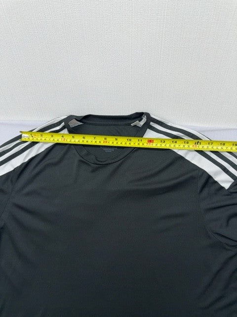 Adidas Men's Black Stripe Primegreen Jersey 2XL Short Sleeve