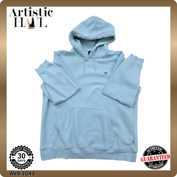 Dickies Men's XL Light Blue Pullover Fleece Hoodie Long Sleeve