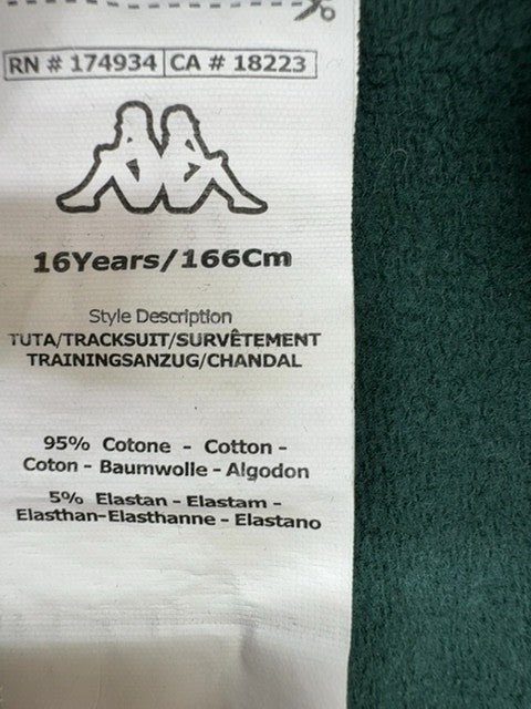 Kappa Boys Green Hoodie size 16Y product image 4