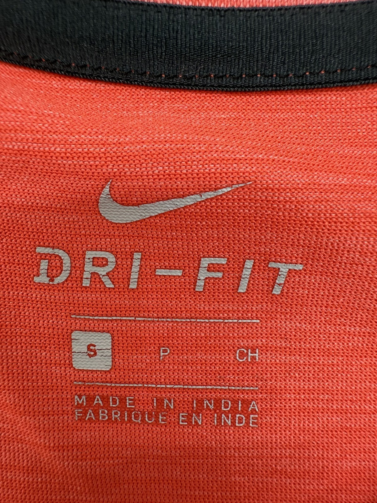 Nike Men's Red Heather Dri-FIT Short Sleeve T-Shirt S