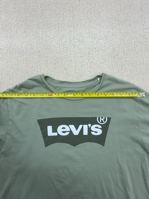 Levi's Men's Green L Short Sleeve Logo Crewneck Cotton T-Shirt