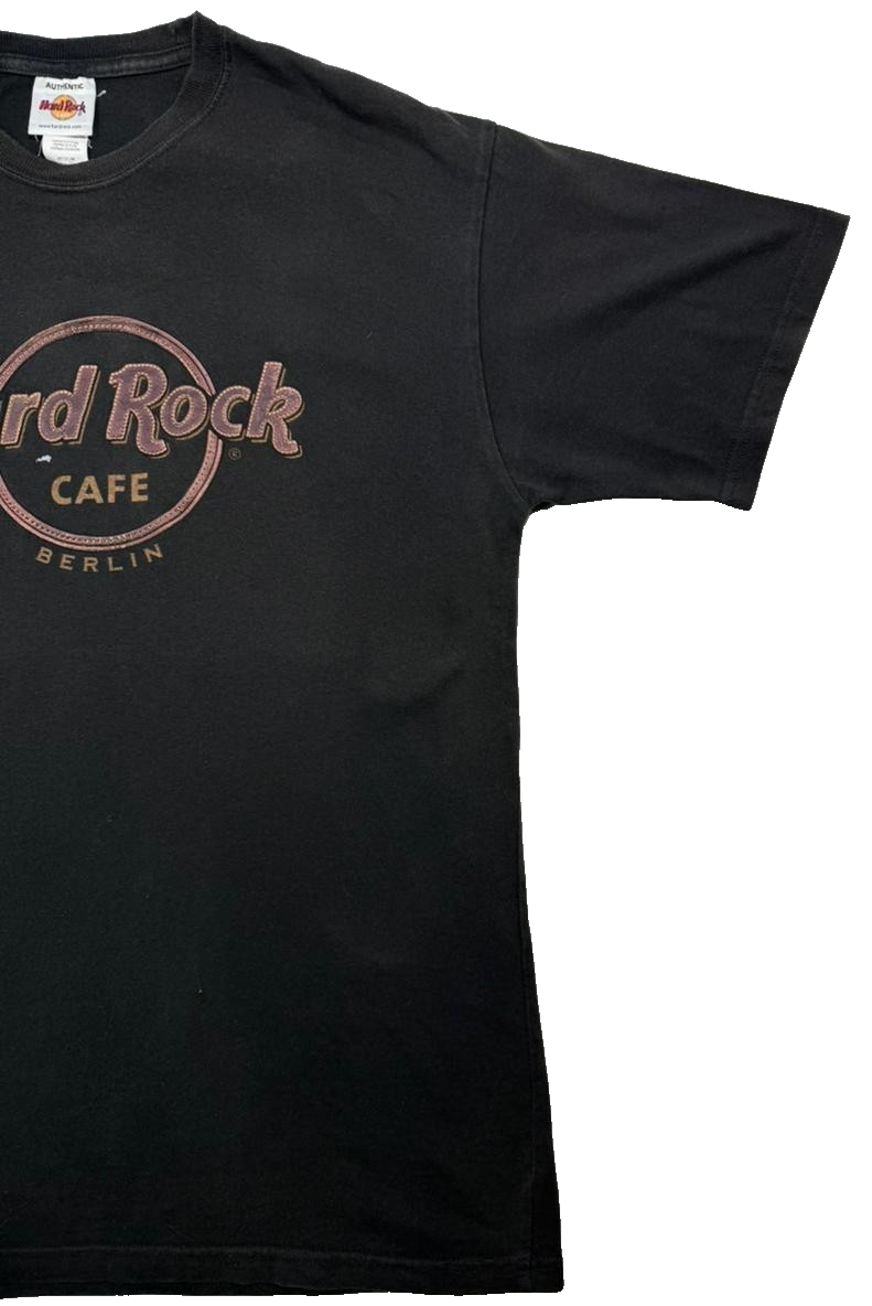 Black Cotton Blend Hard Rock Cafe Berlin T-Shirt - Size M