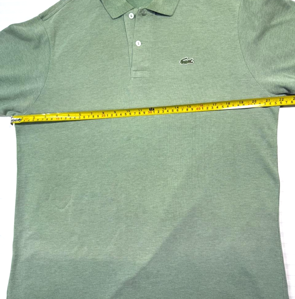 Lacoste Men's Classic Long-Sleeved Pique Polo Shirt In Green - Size S