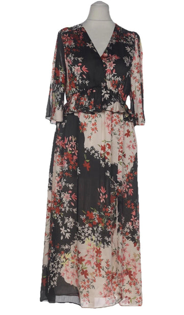 Zara Woman Zw Collection Ruffled Dress Size M Open Slit Elegant