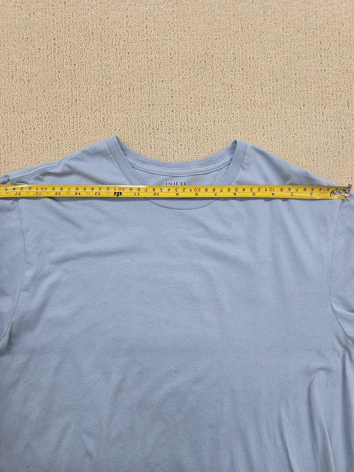 Polo Ralph Lauren Men's M Classic Fit Light Blue Cotton T-Shirt