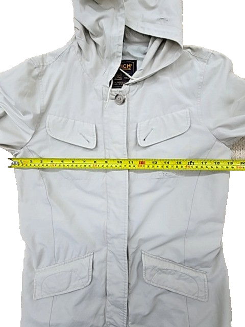 Woolrich John Rich & Bros Women's Gray Hooded Coat Size S