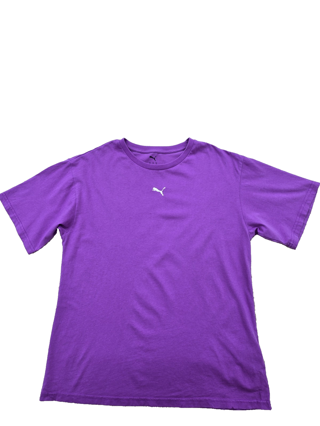 Puma Oversized Purple Short Sleeve T-Shirt M Unisex