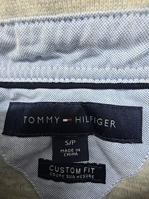 Tommy Hilfiger Boys Heather Gray Polo Shirt Custom Fit Size S/P Excellent