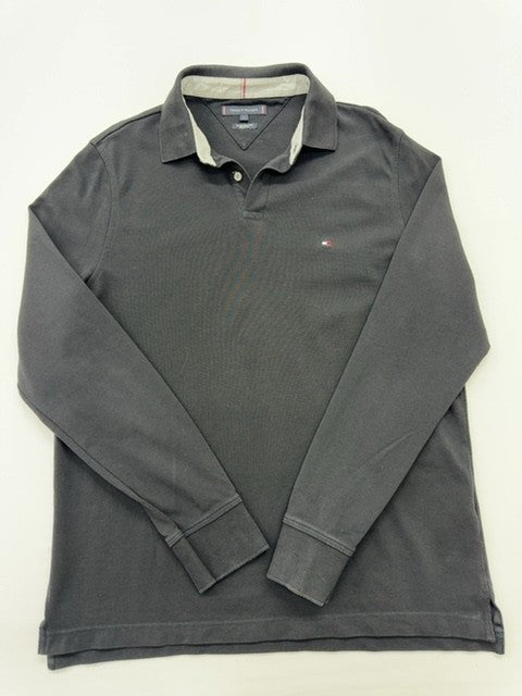 Tommy Hilfiger Men Gray Polo Shirt size L product image 1