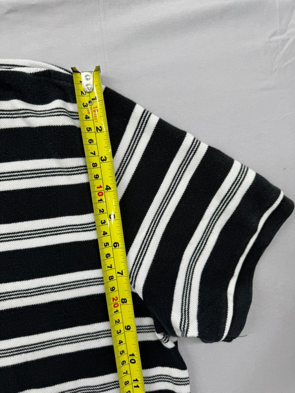 Polo Ralph Lauren Custom Fit Striped Polo Shirt XL Black White