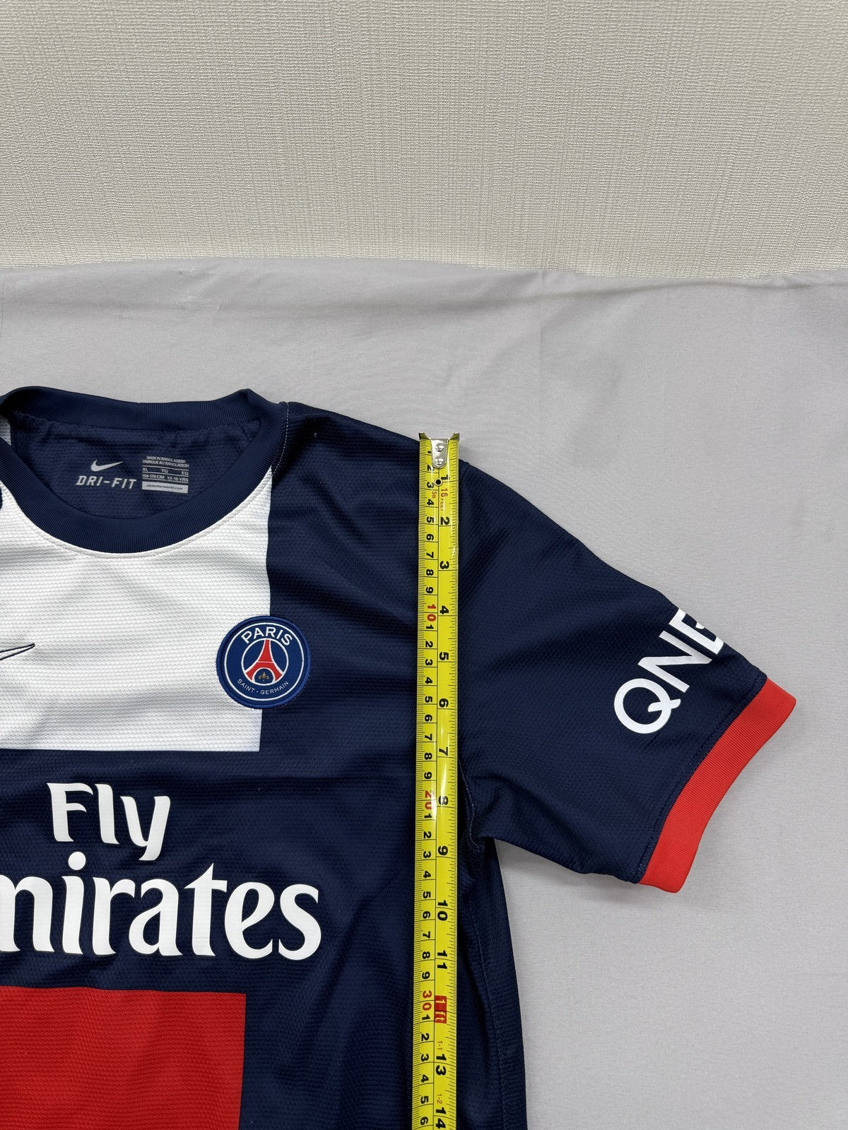 Nike L Football Jersey Navy L Dri-FIT Short Sleeve Stripe