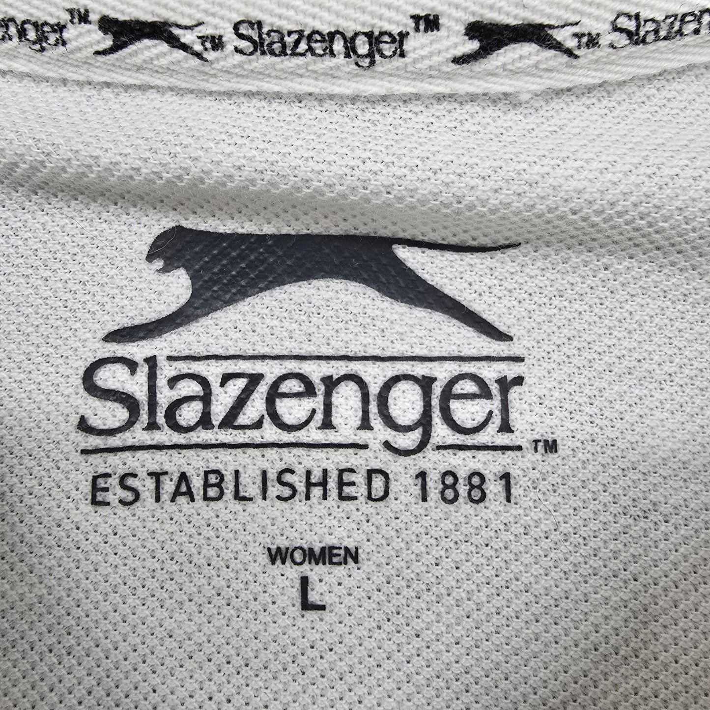 Slazenger Women White Polo Shirt size L product image 3