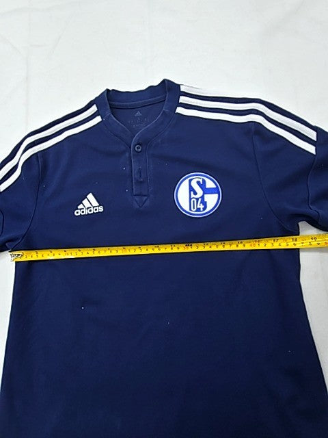 Adidas Men's Navy S Polo Shirt Short Sleeve Recycled Sports Logo