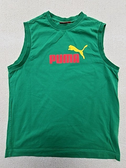 Puma Green L Sleeveless Training Tank Top Crew Neck Unisex L