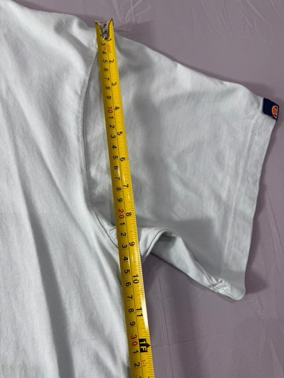 Ellesse Men's Graphic T-Shirt Light Blue Short Sleeve Logo Tee UK M