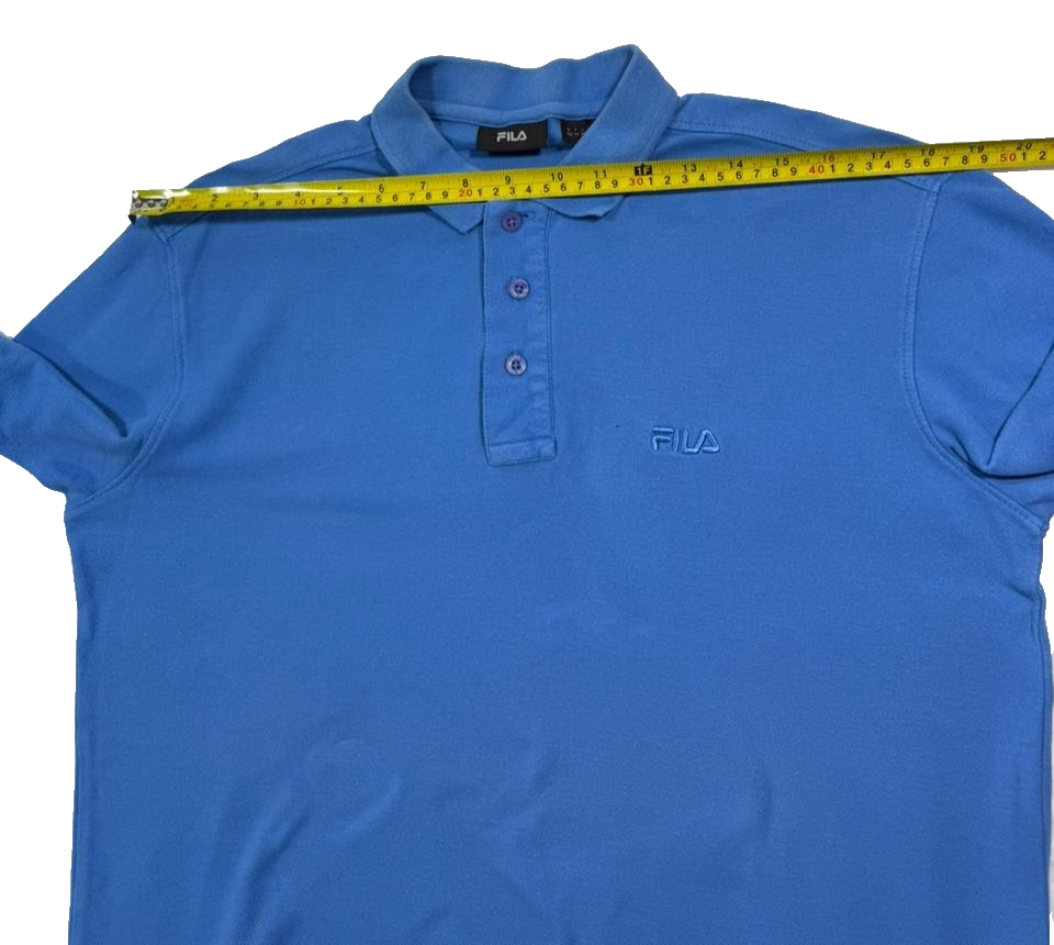 Blue Fila Piro Polo Shirt - Size M