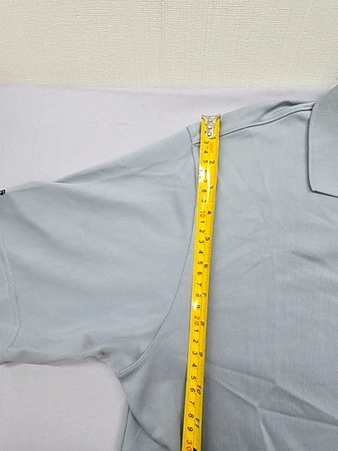 Adidas Unisex Climalite Light Grey Polo Shirt Size L Moisture Wicking