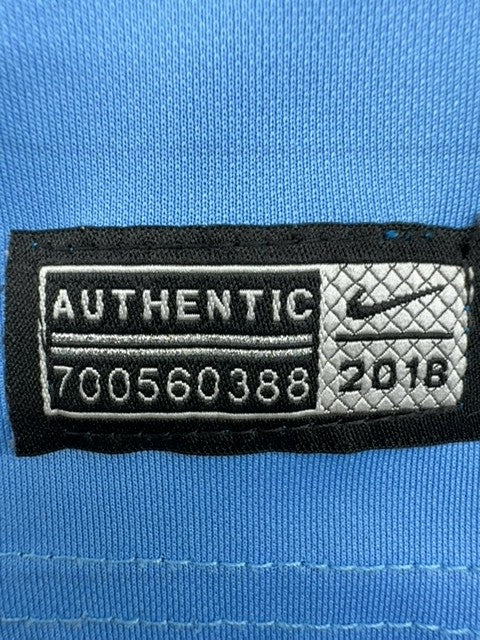 Nike Men's M Blue Dri-FIT Jersey Short Sleeve Crew 2018 Thailand