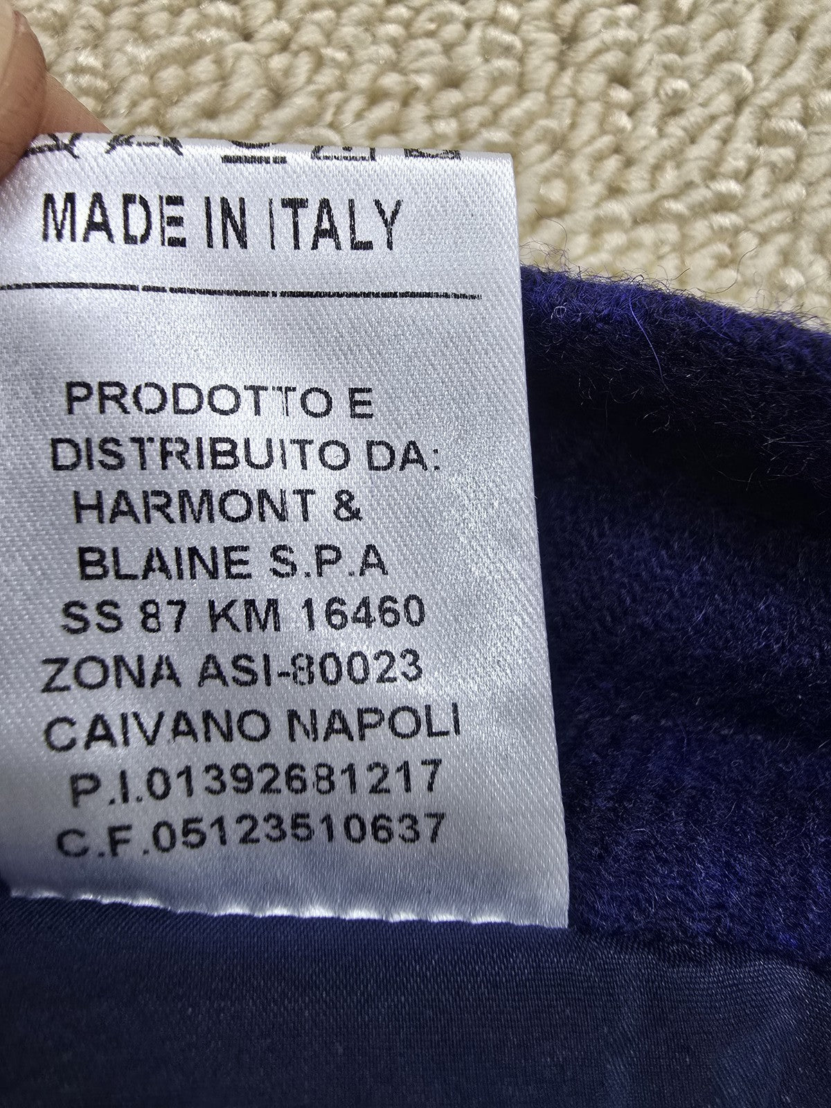 Harmont & Blaine Navy Pants Men's Size 42 Drawstring Italy WOAD11