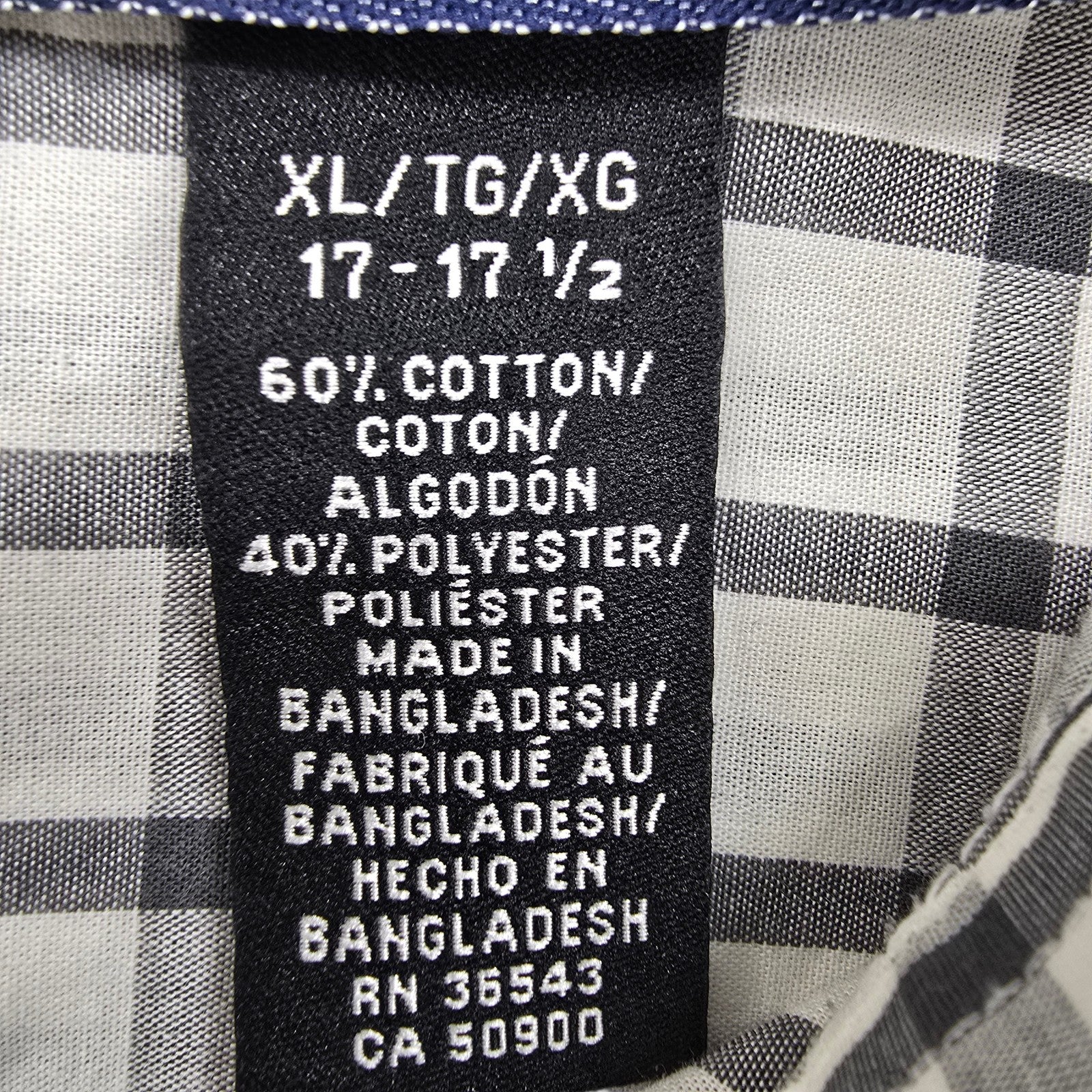 Van Heusen Men Navy Shirt size XL product image 4