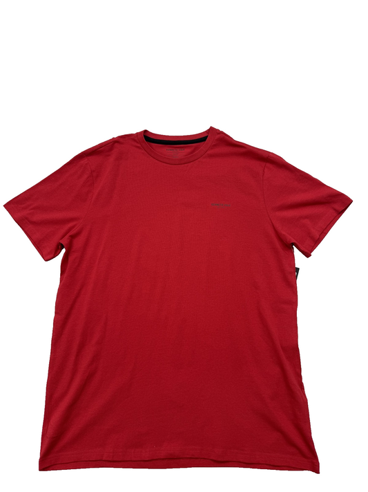 Kenneth Cole Men's Red T-Shirt – Size L, Short Sleeve, Crew Neck