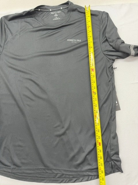 Kenneth Cole Men's XL Grey Long Sleeve Active T-Shirt Moisture Wicking
