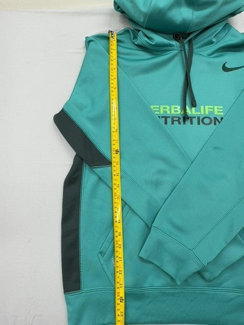Nike Men's Teal Pullover Hoodie Size M Therma-Fit Athletic