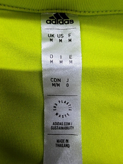 Adidas Unisex Green Soccer Jersey Short Sleeve V-Neck M New