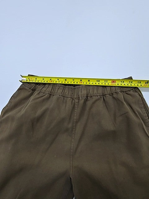 H&M Olive Green Cotton Drawstring Casual Pants L Unisex