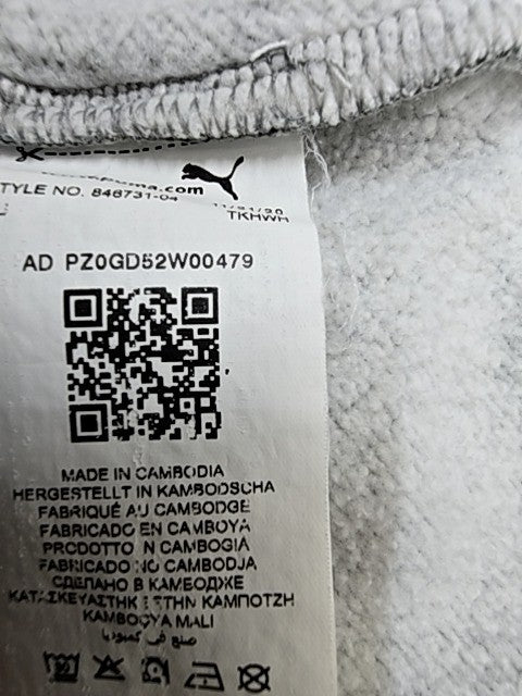 Puma T7 Track Jacket XL Gray Full Zip Fleece Men's Relaxed
