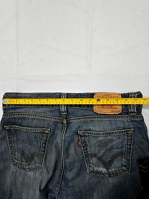 Levi's 514 Straight Fit 34x32 Stretch Medium Wash Jeans