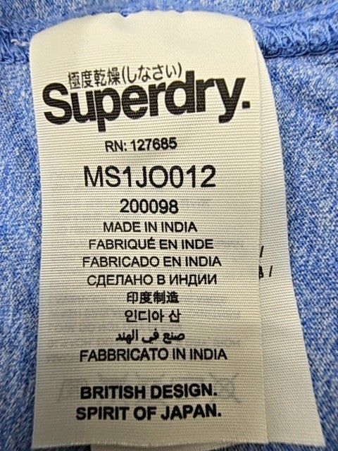 Superdry Vintage Blue Graphic Men's XL Short Sleeve T-Shirt