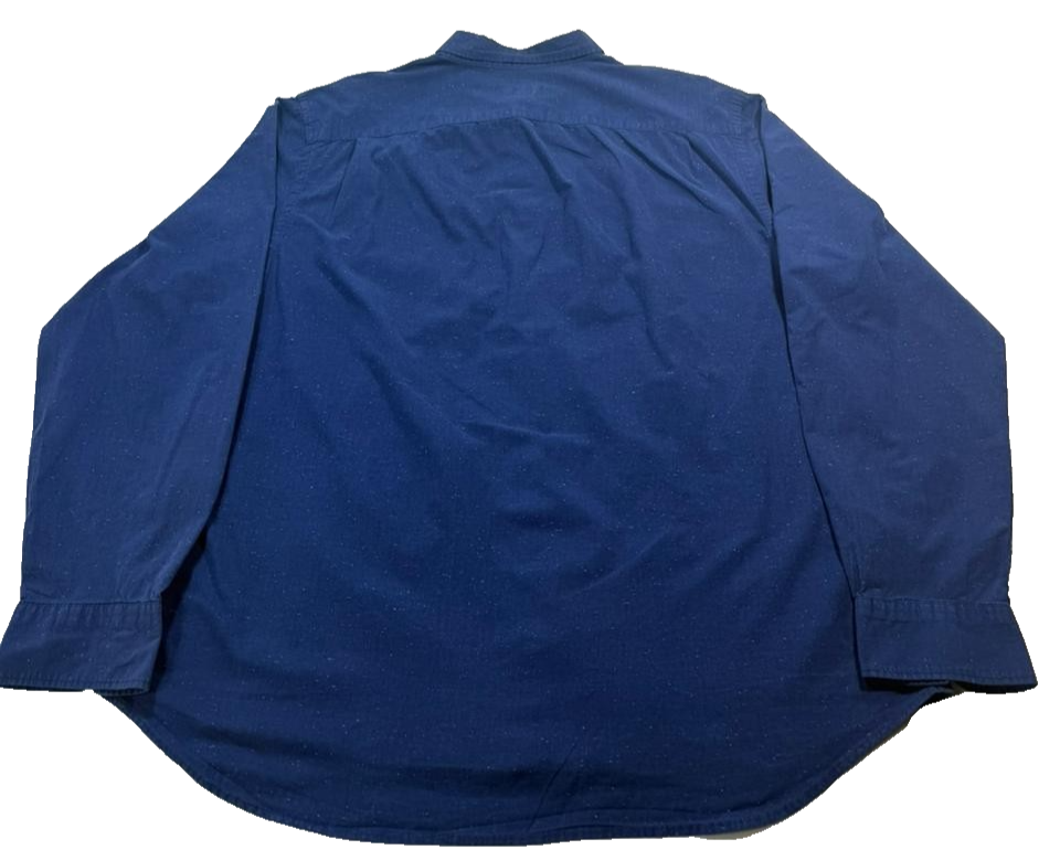 Old Navy Men�S Royal Blue Classic Shirt Regular Fit Long Sleeve Button Down Xxl