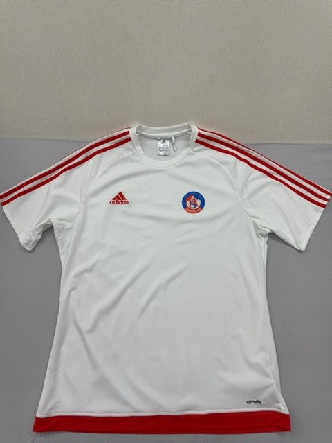 Adidas Men's White Jersey – Size XL, Crewneck crewneck Crewneck One-off