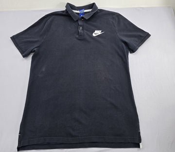 Nike Men's Black Polo Shirt Size L Short Sleeve Standard Fit
