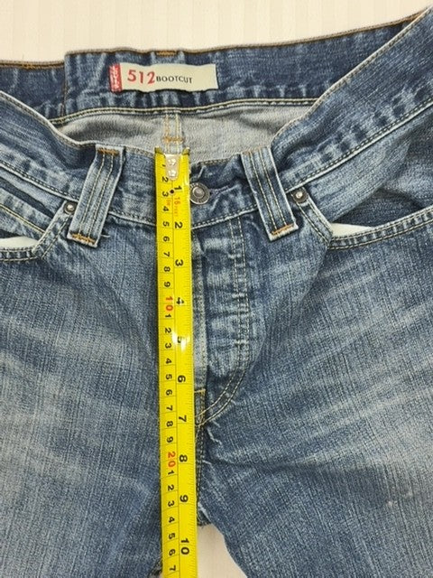 Levi's Men's Medium Blue Vintage Bootcut 512 Jeans 31x34