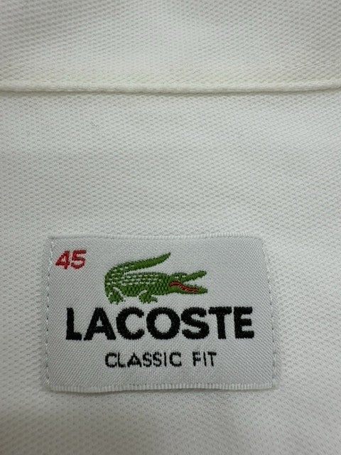Lacoste Men White Shirt size 45 product image 5